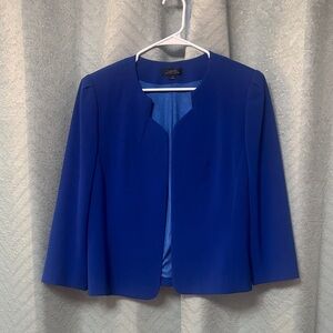 Elegant Blue Blazer with Satin Lining